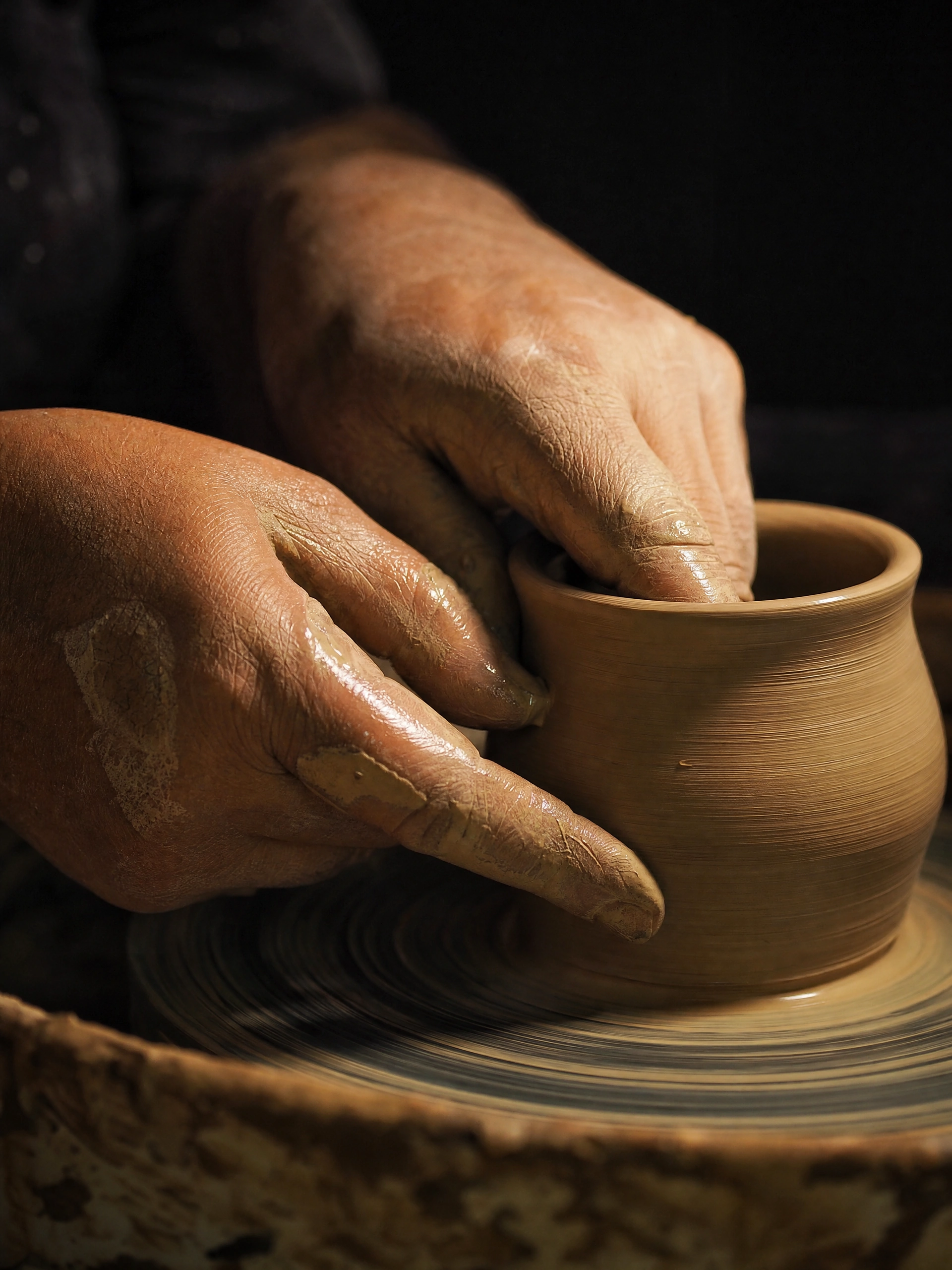 Kyoto craftsman in a traditional workshop