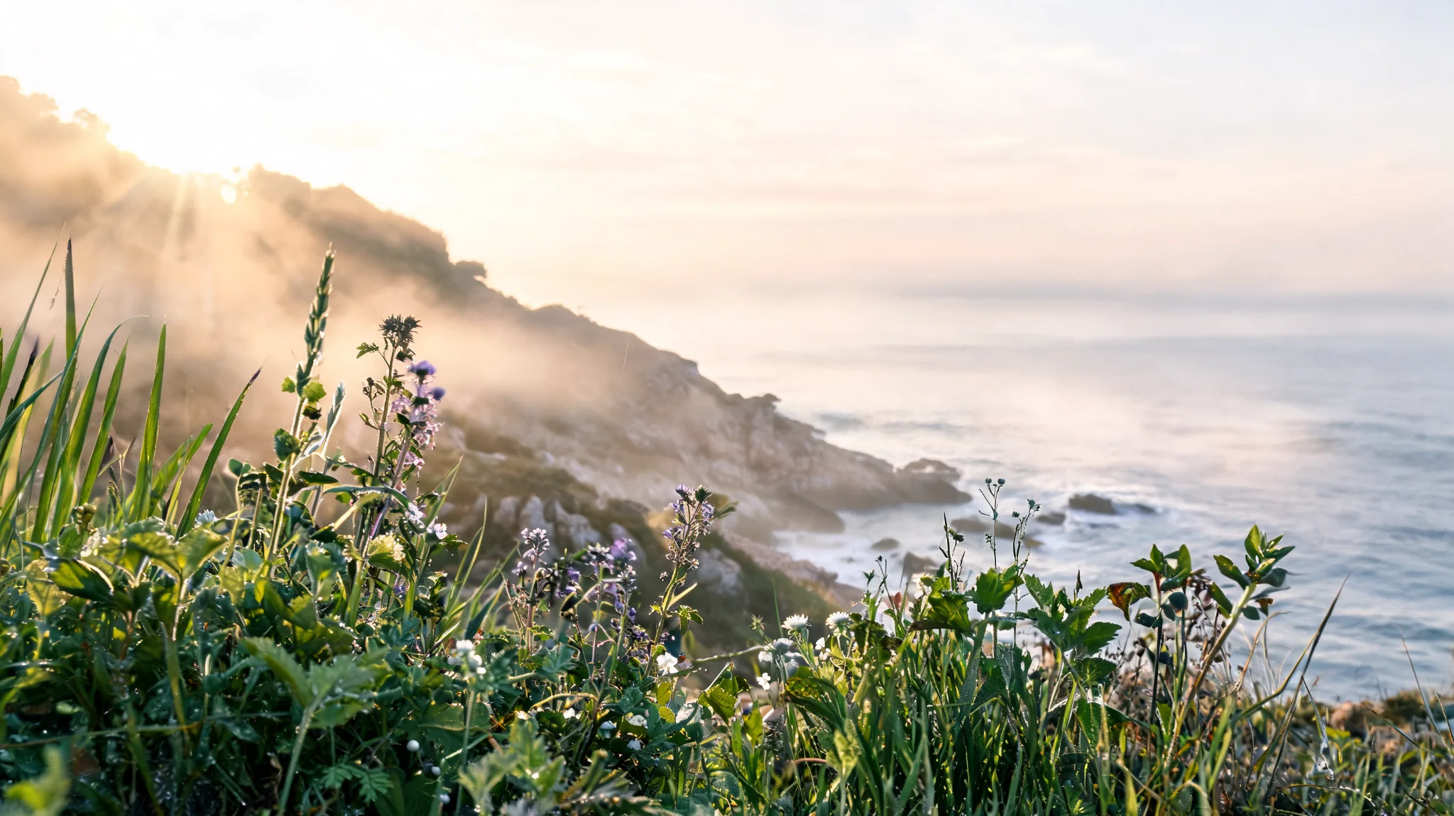 Wild Mediterranean coastal botanicals